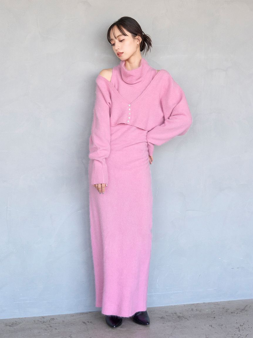 SNIDEL「【HIGH QUALITY】ファインメリノウールショートカーディガン」|カーディガン|