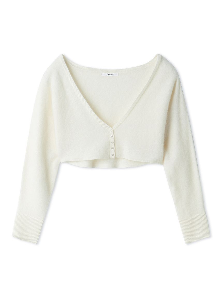 SNIDEL「【HIGH QUALITY】ファインメリノウールショートカーディガン」|カーディガン|