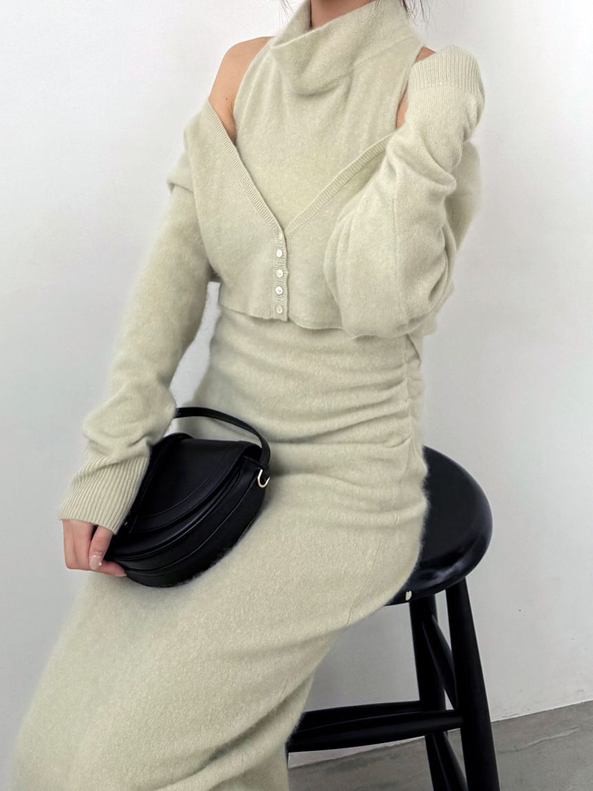 SNIDEL「【HIGH QUALITY】ファインメリノウールショートカーディガン」|カーディガン|