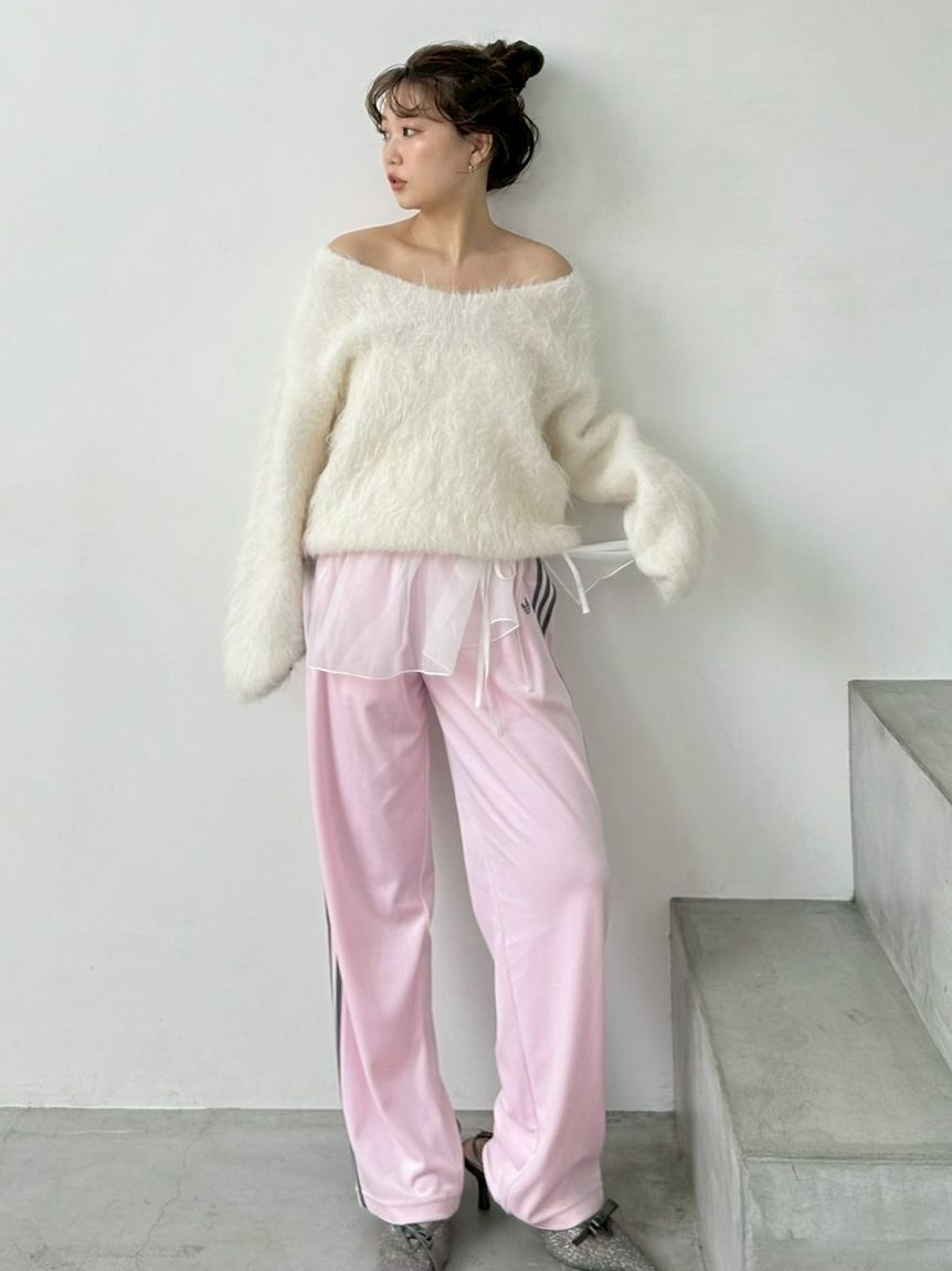 SNIDEL「【HIGH QUALITY】スリアルパカVネックプルオーバー」|ニット・セーター|