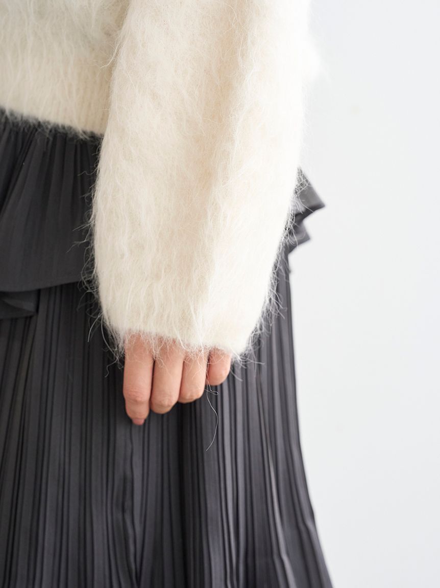 SNIDEL「【HIGH QUALITY】スリアルパカVネックプルオーバー」|ニット・セーター|