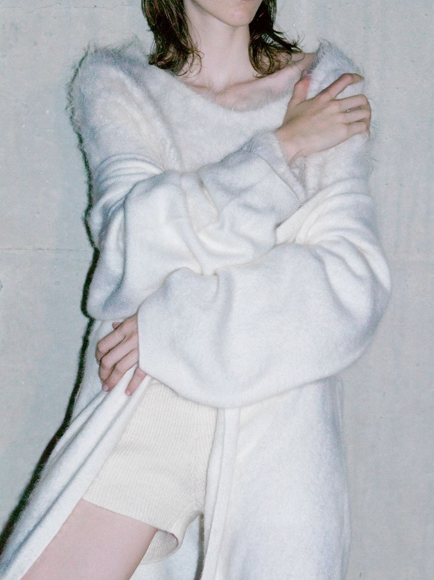 SNIDEL「【HIGH QUALITY】スリアルパカVネックプルオーバー」|ニット・セーター|