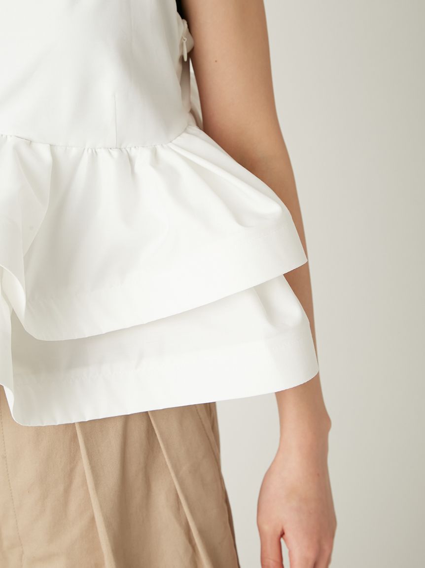 FRAY I.D「ラッフルヘムデザインキャミソール」|キャミソール|