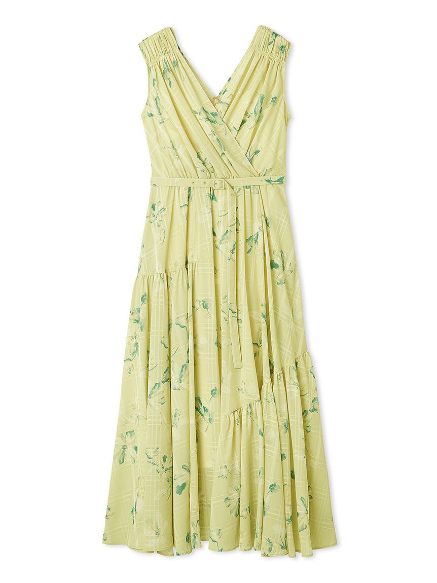 FRAY I.D「フラワープリントカシュクールワンピース／接触冷感」|ワンピース|