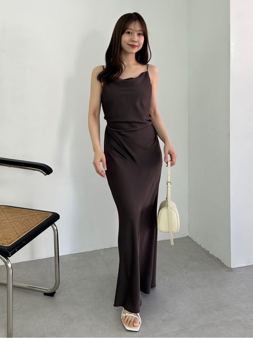 FRAY I.D「ドレープサテンキャミワンピース／ウォッシャブル」|ワンピース|BRW