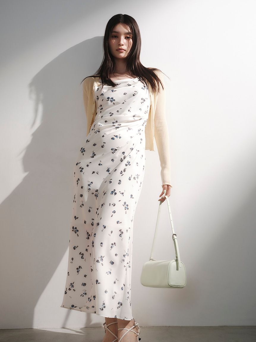 FRAY I.D「ドレープサテンキャミワンピース／ウォッシャブル」|ワンピース|