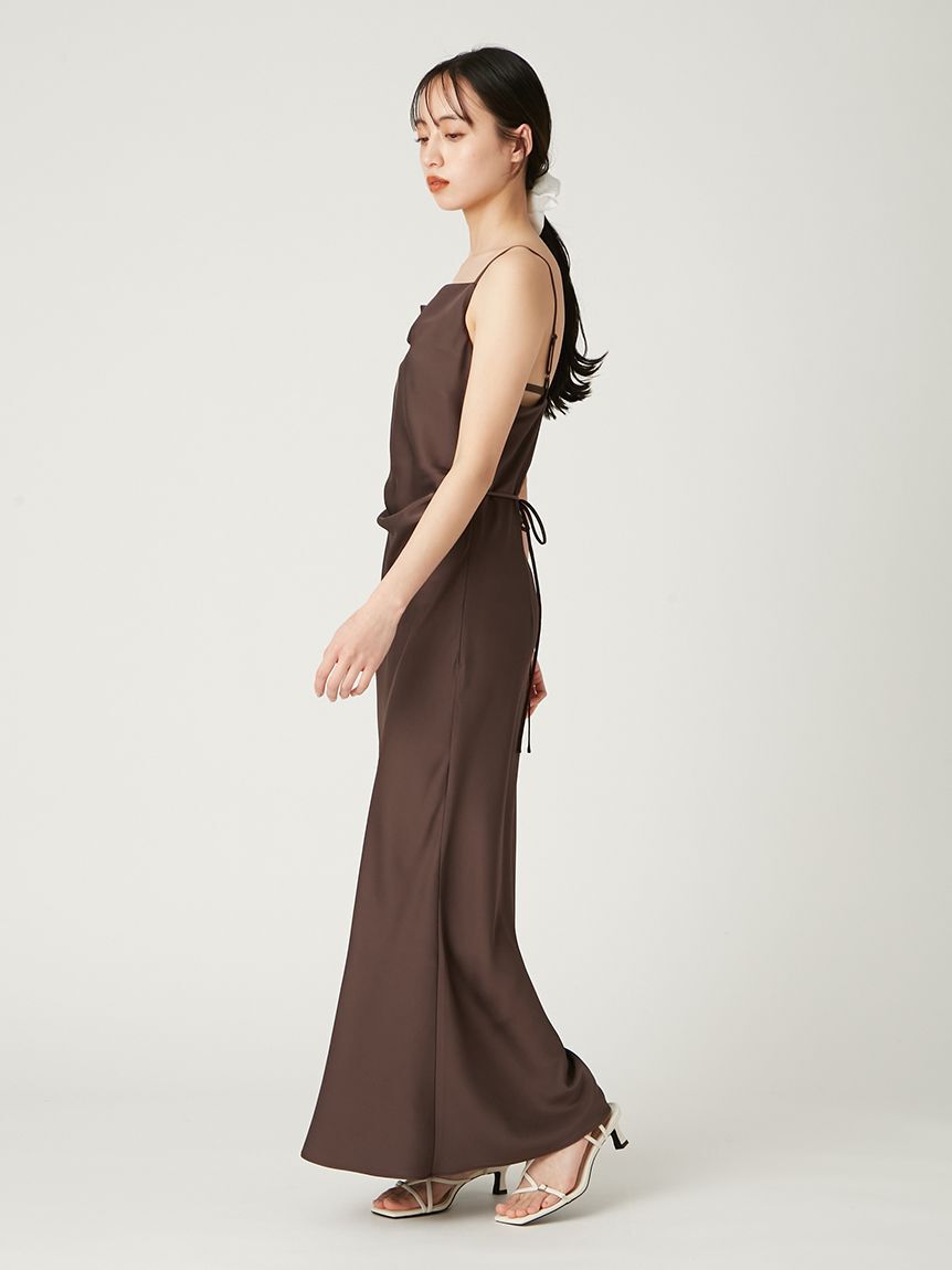 FRAY I.D「ドレープサテンキャミワンピース／ウォッシャブル」|ワンピース|