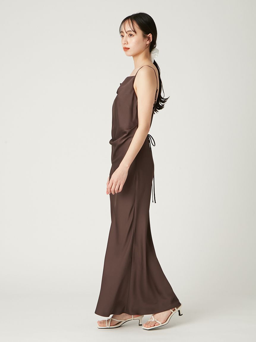 FRAY I.D「ドレープサテンキャミワンピース／ウォッシャブル」|ワンピース|