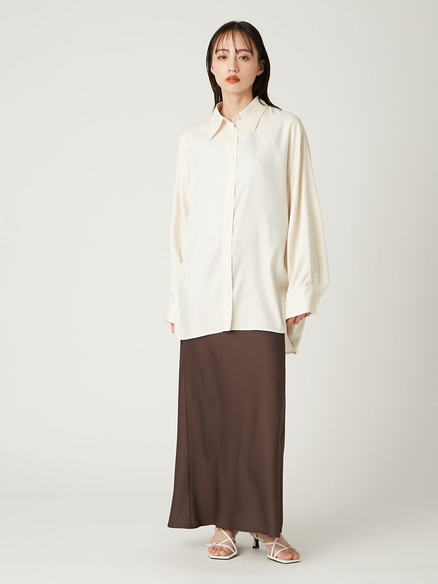 FRAY I.D「ドレープサテンキャミワンピース／ウォッシャブル」|ワンピース|