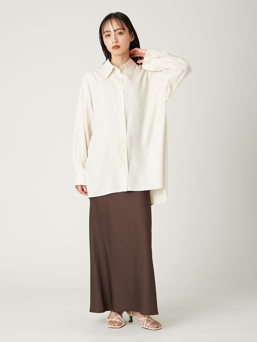 FRAY I.D「ドレープサテンキャミワンピース／ウォッシャブル」|ワンピース|