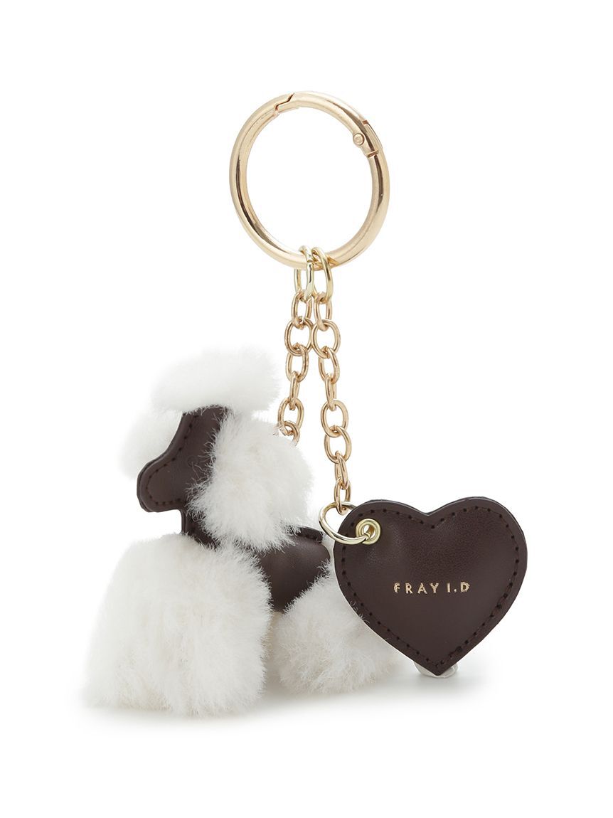 FRAY I.D「アニマルモチーフチャーム」|キーケース|WHT