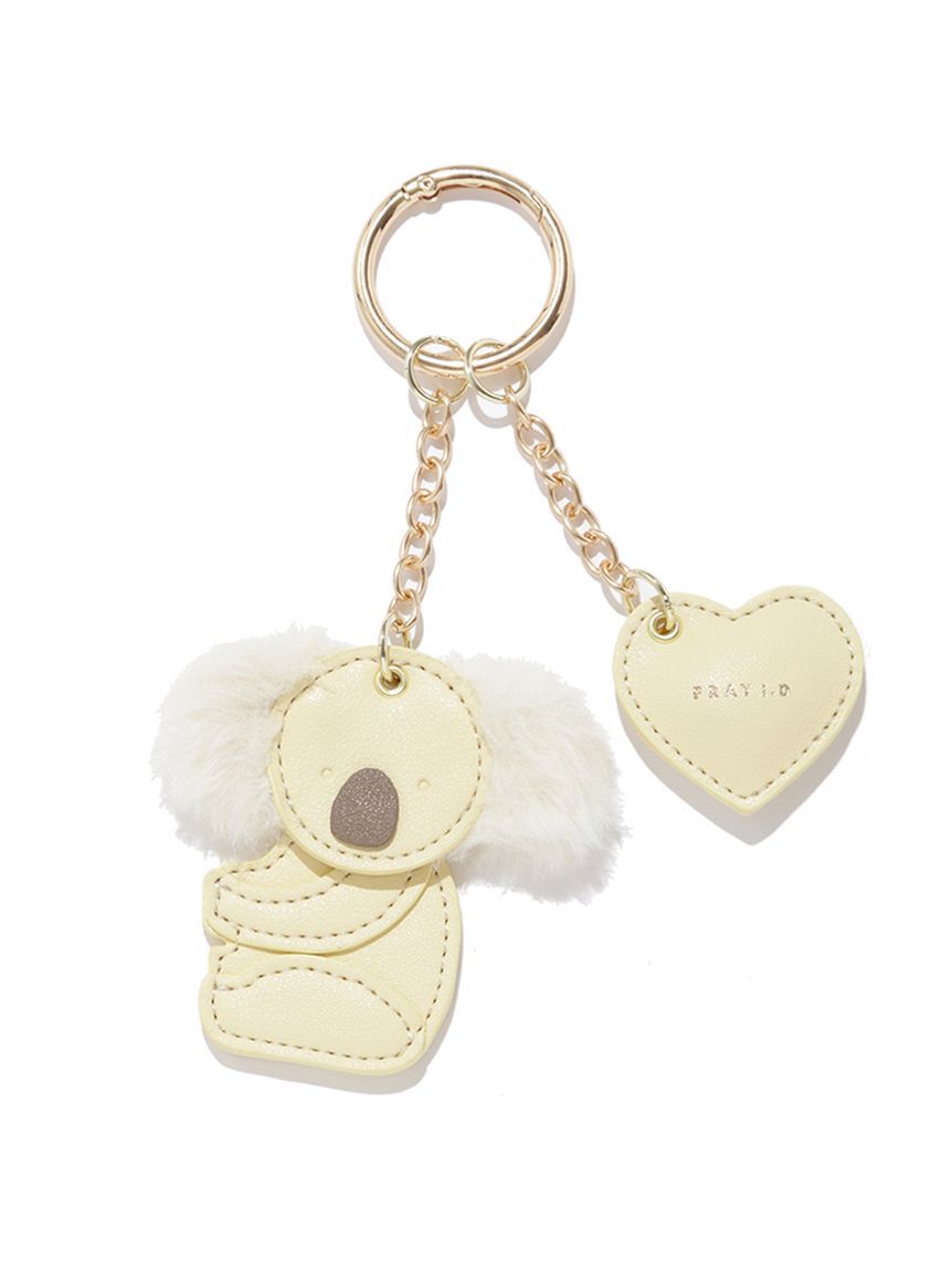 FRAY I.D「アニマルモチーフチャーム」|キーケース|YEL