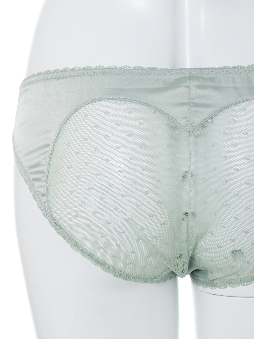 LILY BROWN Lingerie「【LILY BROWN Lingerie】サテン アイラッシュレース ハートショーツ」|インナー|