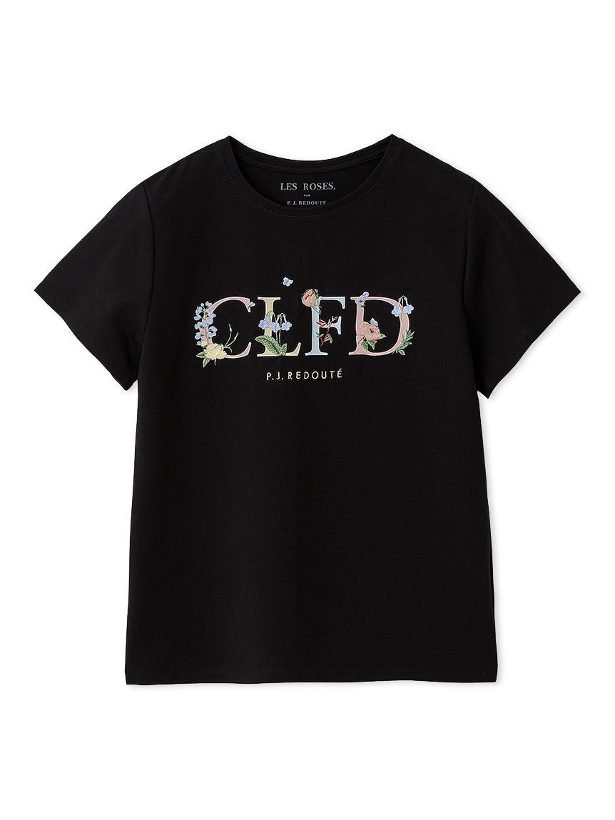 CELFORD「【CELFORD&times;P.J. REDOUTEコラボ】 エンブロイダリーTシャツ」|Tシャツ・カットソー|BLK