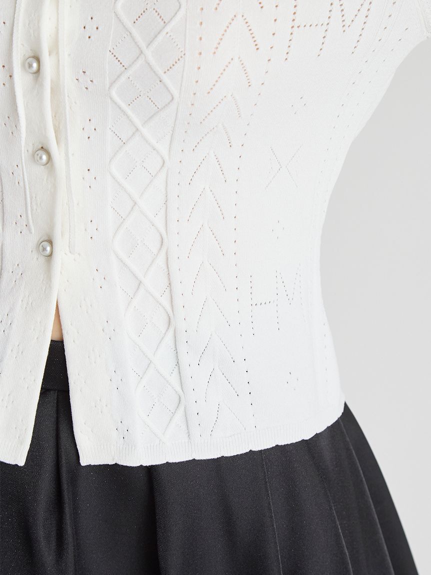 CELFORD「【HANAE MORI&times;CELFORDコラボ】ポインテルニットカーディガン」|カーディガン|