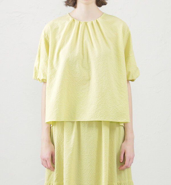 MACKINTOSH PHILOSOPHY「メッシュサッカーブラウス」|シャツ・ブラウス|