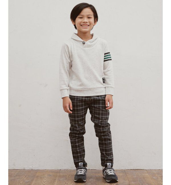 ikka kids「【キッズ】コンチョボタンショール襟トレーナー（100~160cm）」|Tシャツ・カットソー|