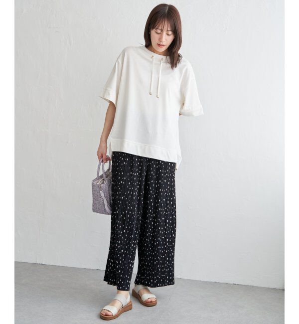 ikka「さらっとプリーツワイドパンツ」|その他|