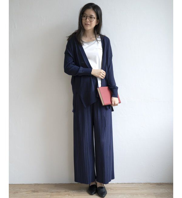 ikka「さらっとプリーツワイドパンツ」|その他|