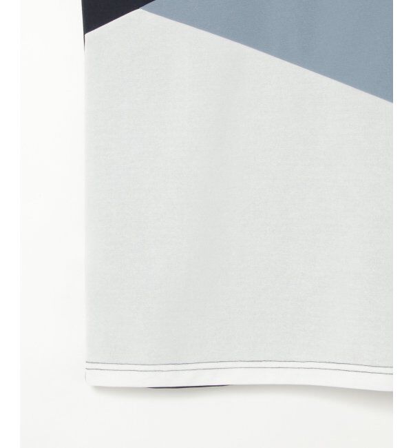 ikka「【接触冷感／吸水速乾】マルチファンクション斜め切り替えTシャツ」|Tシャツ・カットソー|