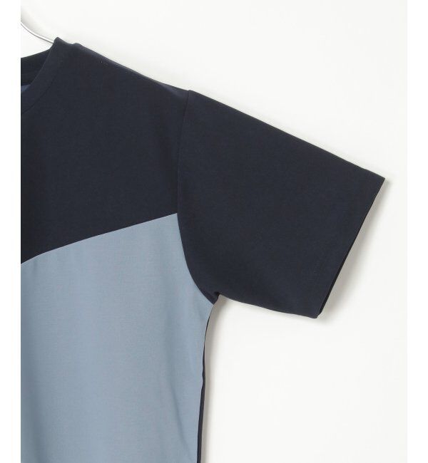 ikka「【接触冷感／吸水速乾】マルチファンクション斜め切り替えTシャツ」|Tシャツ・カットソー|