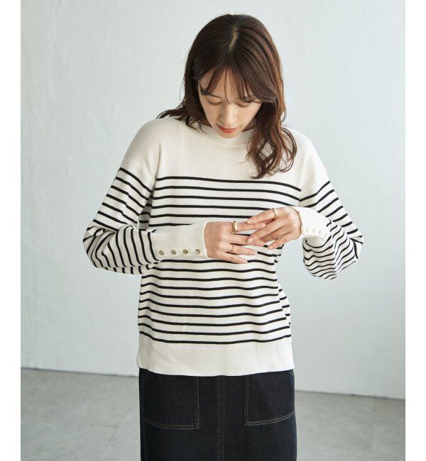 ikka「コットンMIXニットプルオーバー」|プルオーバー|