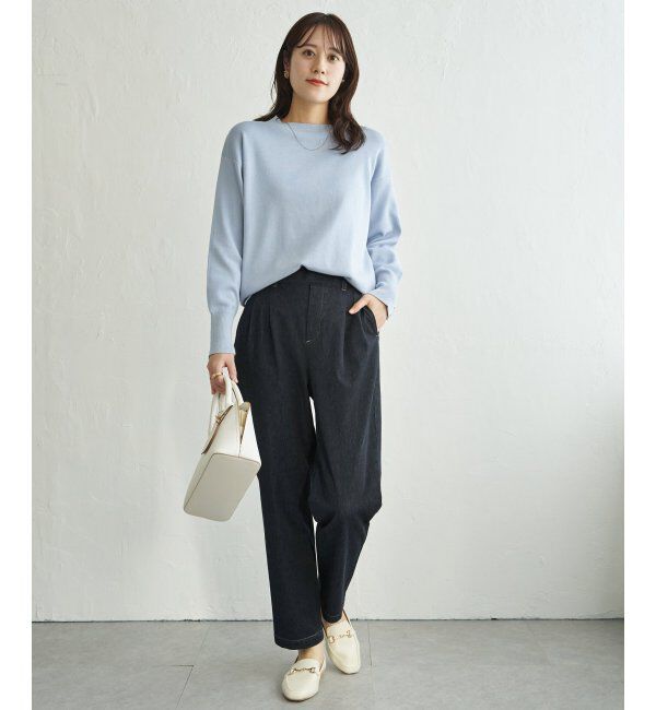 ikka「コットンMIXニットプルオーバー」|プルオーバー|