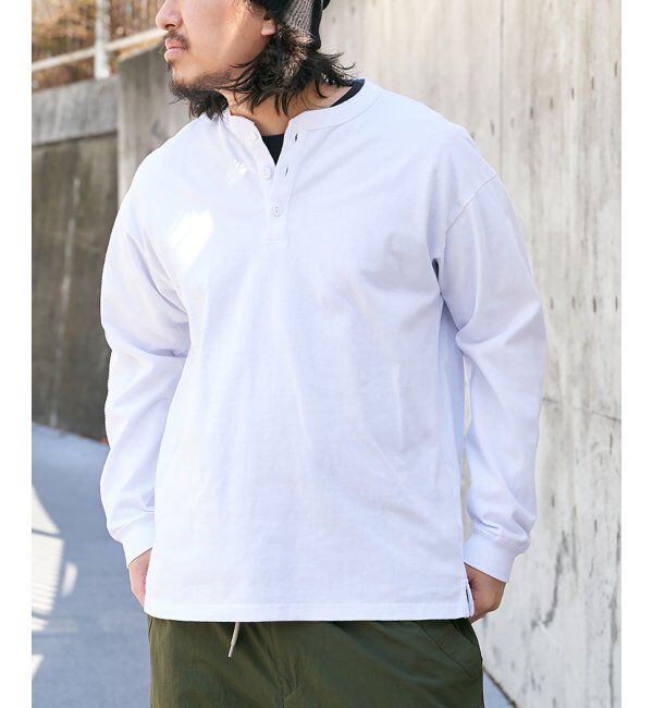 VENCE share style「【Goodwear】ヘンリーネックBIGロンT」|Tシャツ・カットソー|
