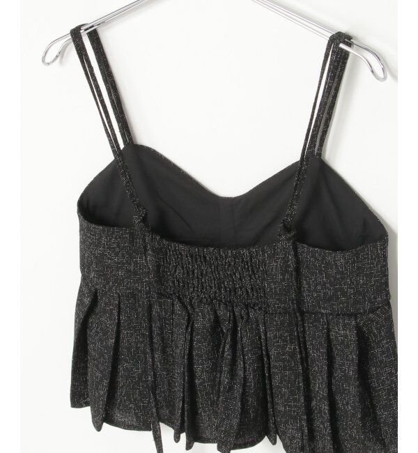 VENCE share style「サマーツイードプリーツキャミソール」|シャツ・ブラウス|