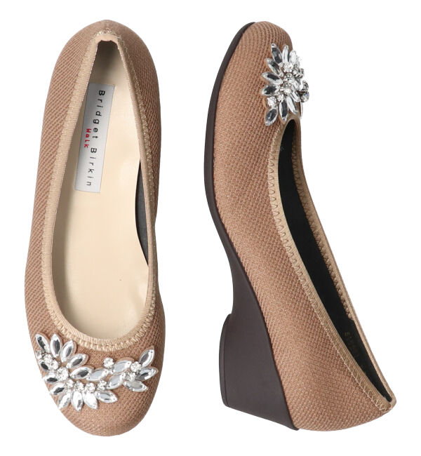 Bridget Birkin「【Bridget Birkin Walk】フラワービジューウォーキングパンプス」|パンプス|