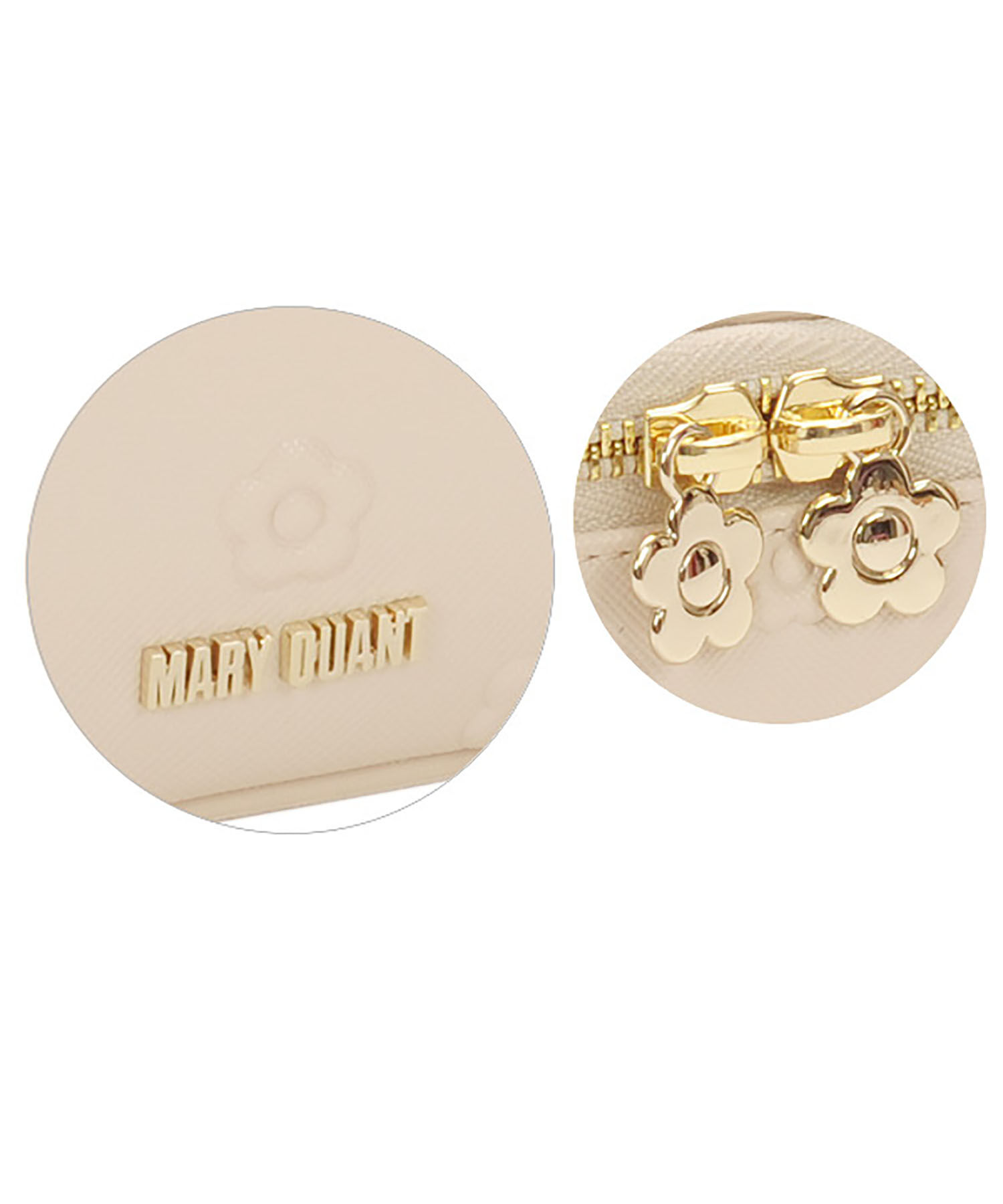 MARY QUANT「シンプルエンボスデイジーバニティ」|ポーチ|