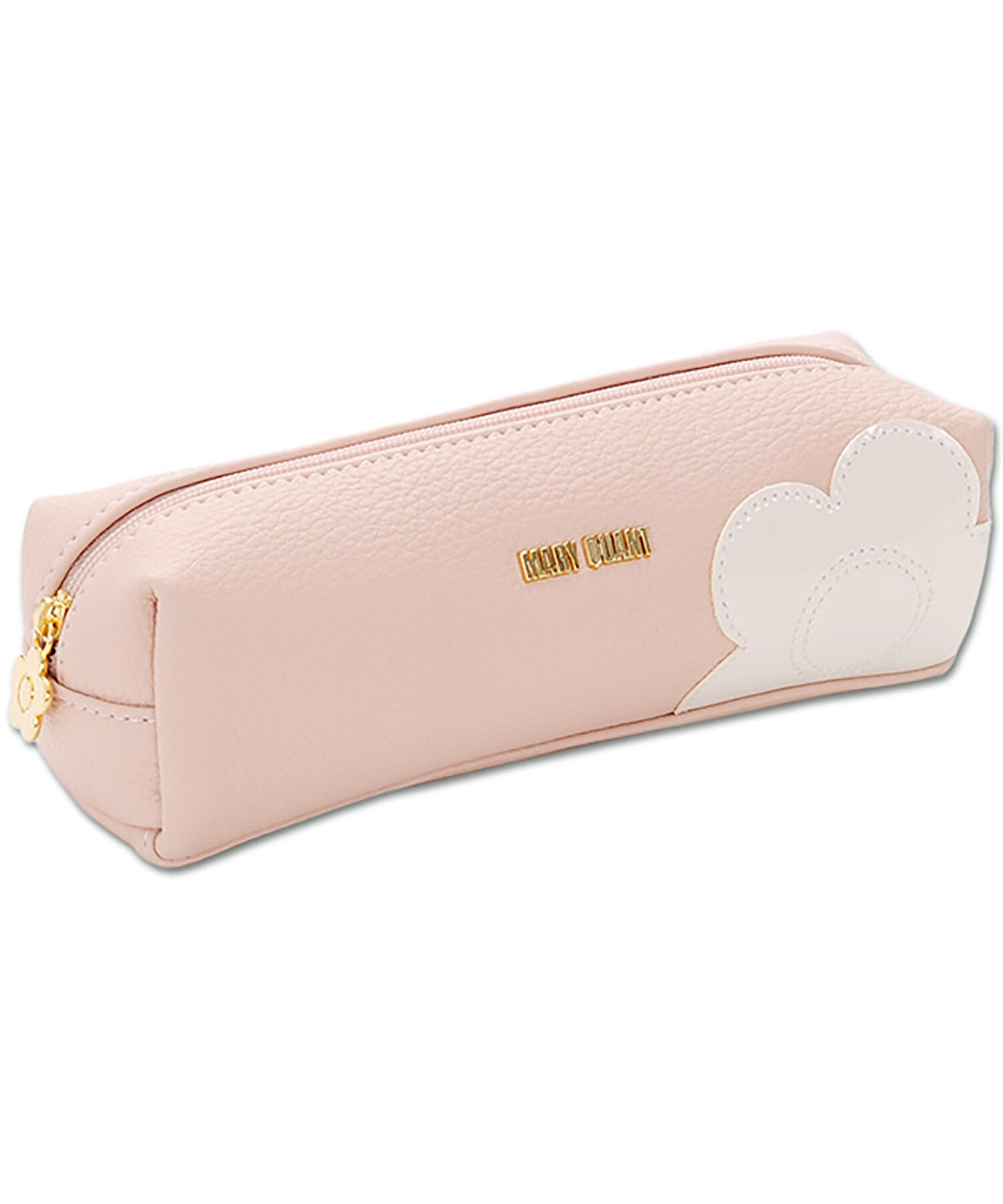 MARY QUANT「シュリンクデイジーパッチ スクエアペンケース」|ポーチ|ピンク