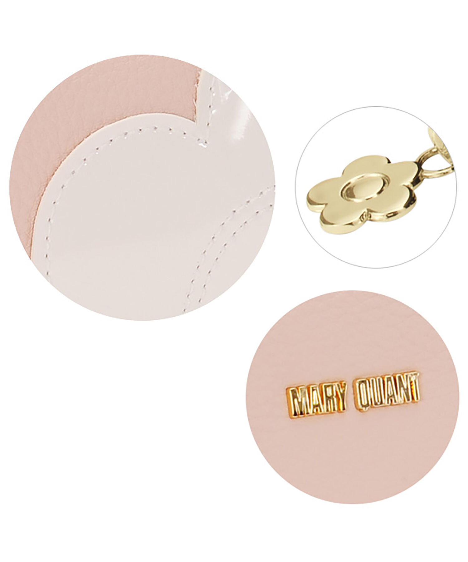 MARY QUANT「シュリンクデイジーパッチ スクエアペンケース」|ポーチ|