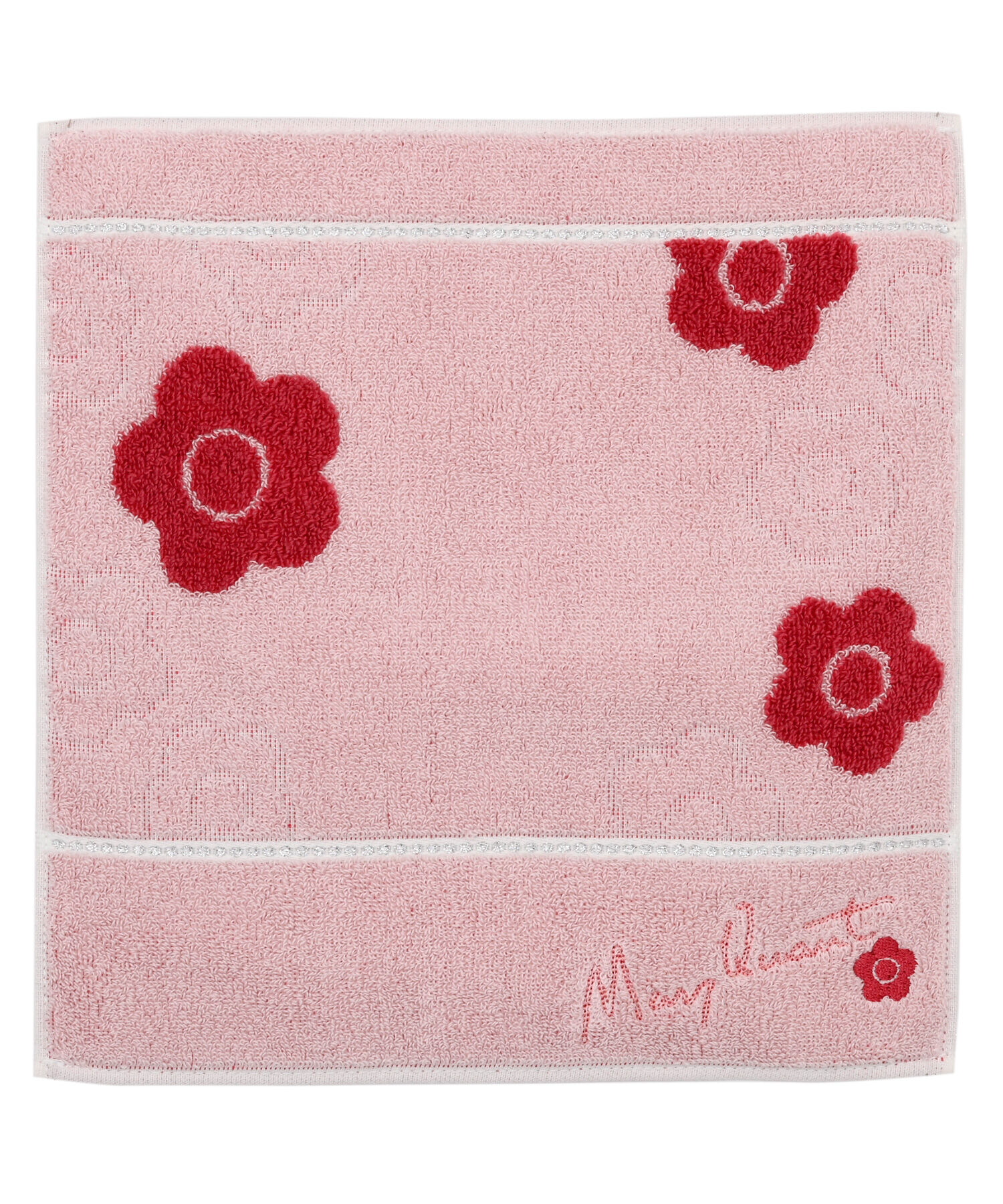 MARY QUANT「フラッターオーロラデイジー ミニタオル」|ハンカチ|ピンク