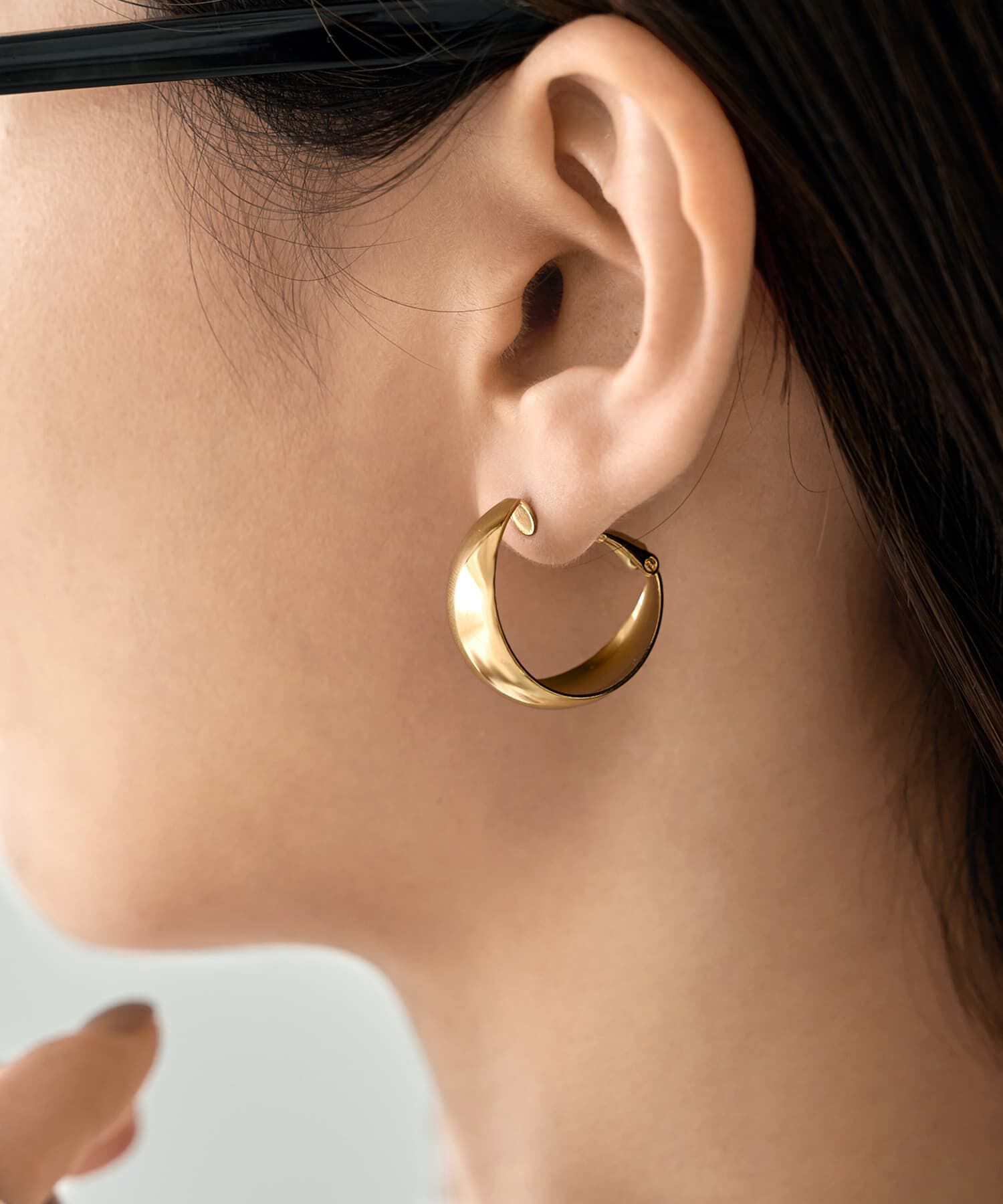 STYLE DELI「膨らみフープピアスB」|ピアス|