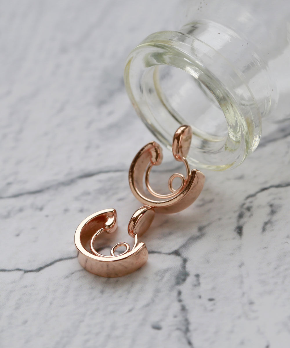 colleca la「miniループフィット・ミラーフープイヤリング」|イヤリング|ピンクゴールド