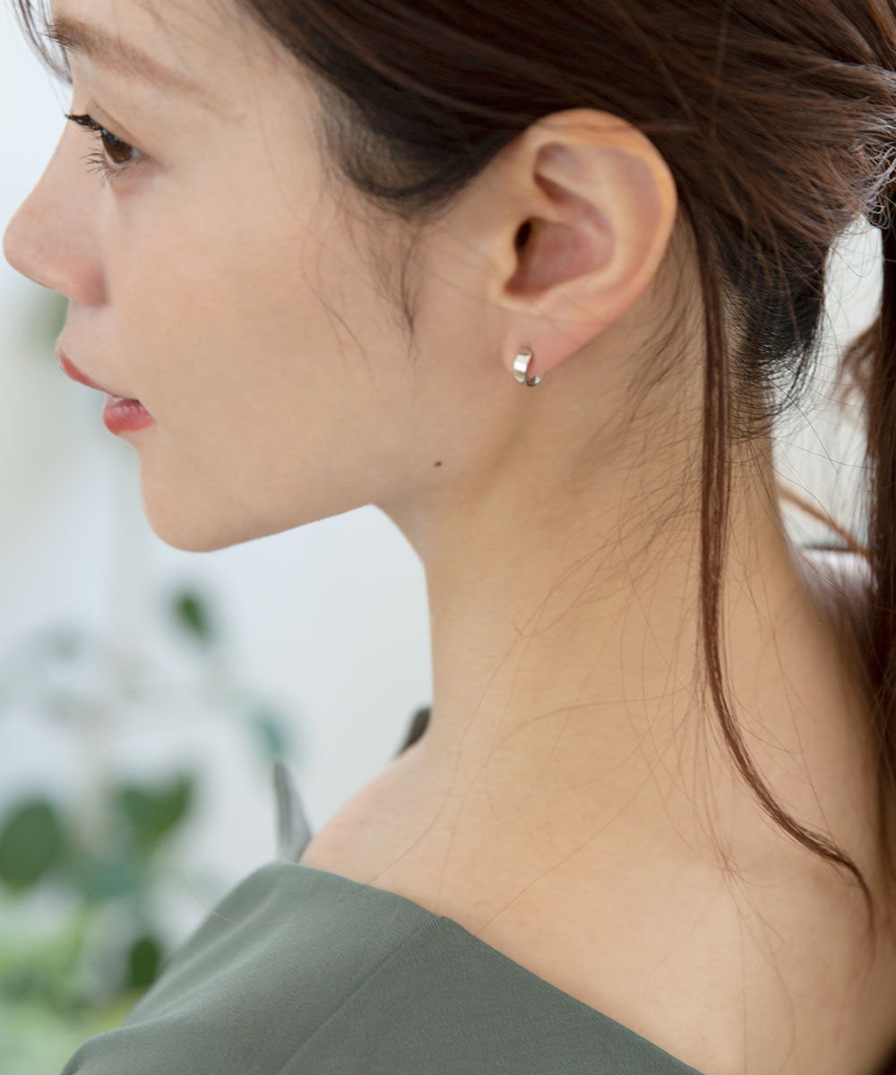 colleca la「miniループフィット・ミラーフープイヤリング」|イヤリング|