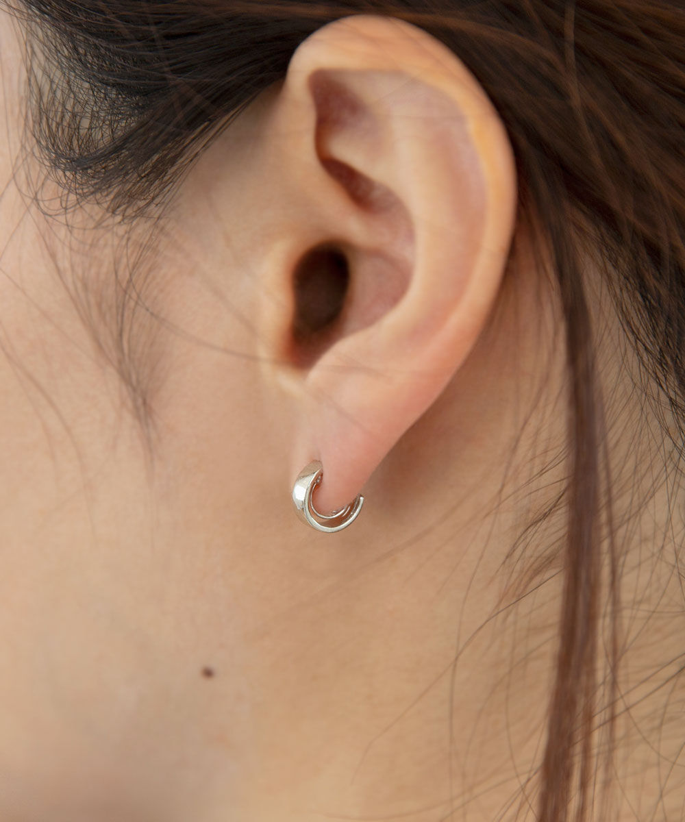 colleca la「miniループフィット・ミラーフープイヤリング」|イヤリング|