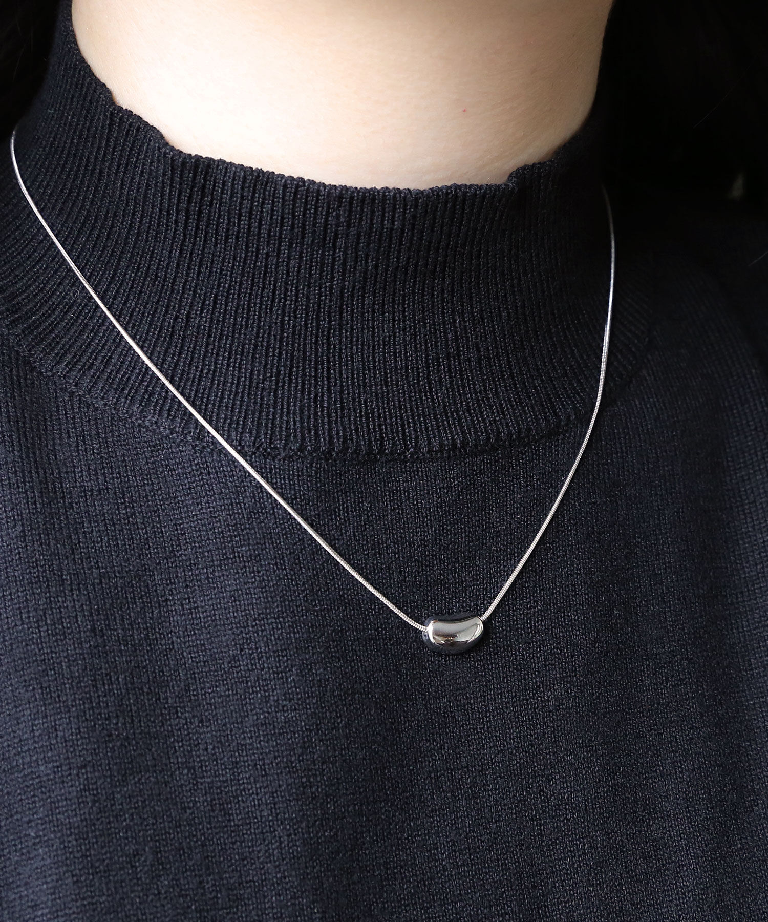 colleca la「[stainless]ステンレス・ビーンズネックレス〈金属アレルギー対応〉」|ネックレス|