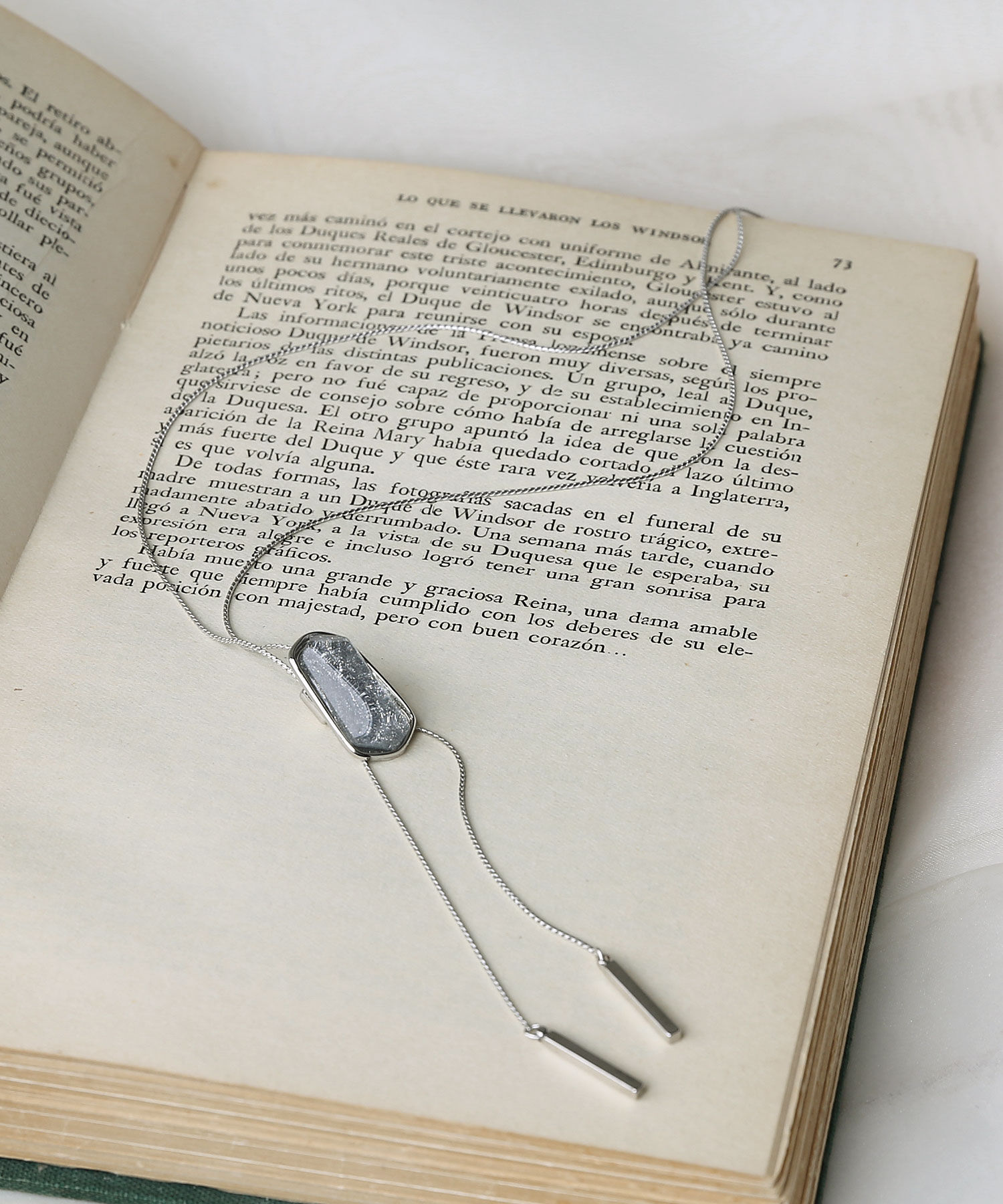 colleca la「スリムチェーンループタイ」|ネックレス|シルバー