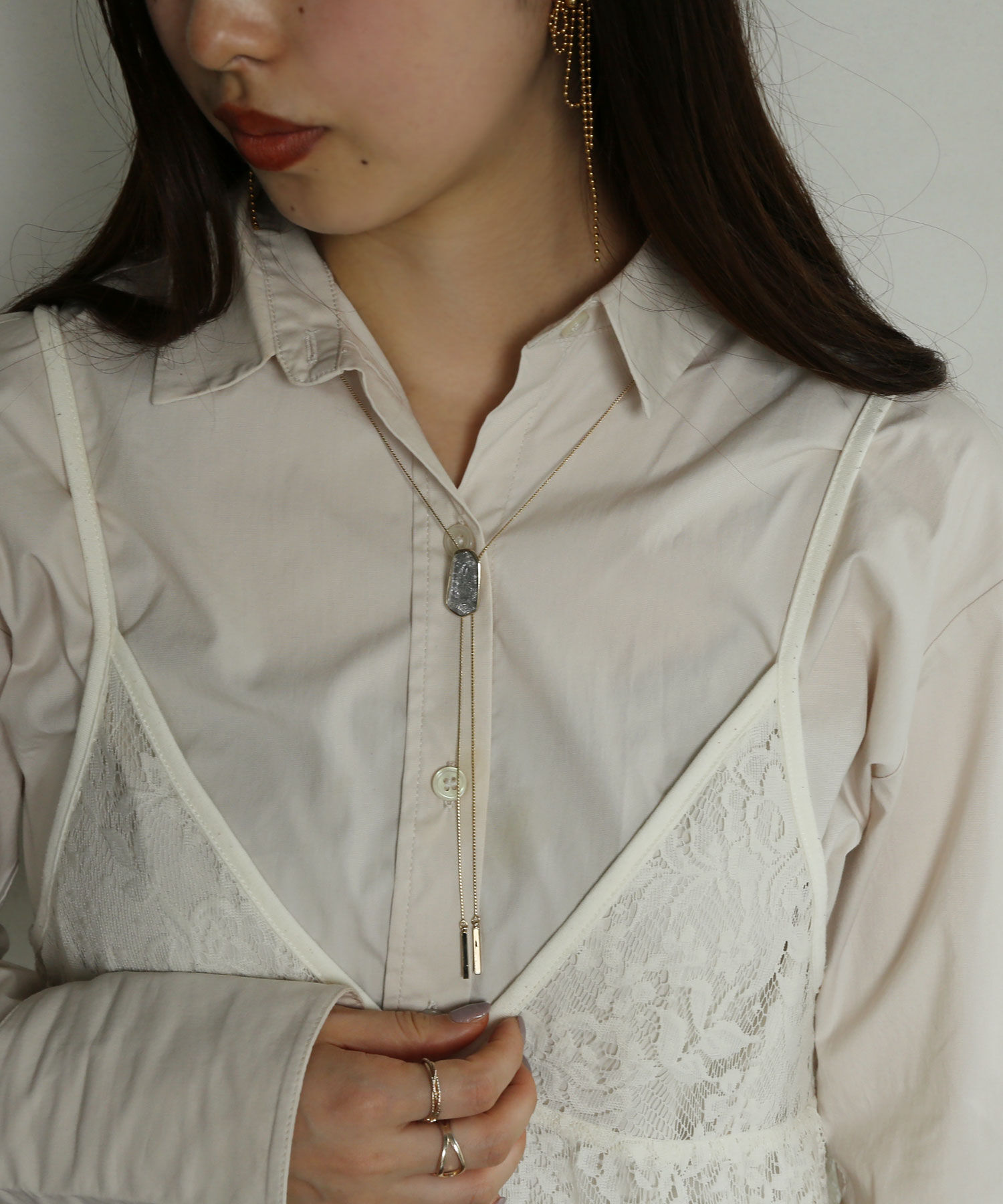 colleca la「スリムチェーンループタイ」|ネックレス|