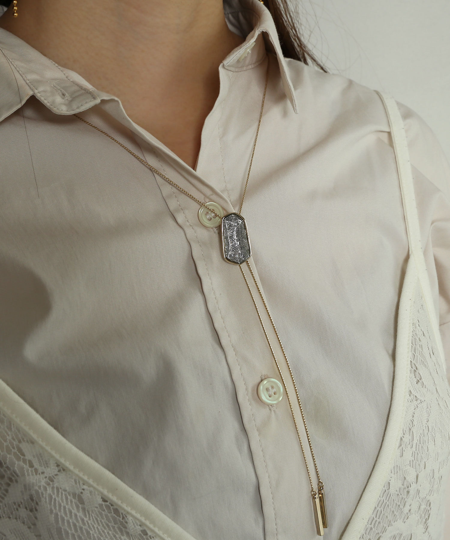 colleca la「スリムチェーンループタイ」|ネックレス|