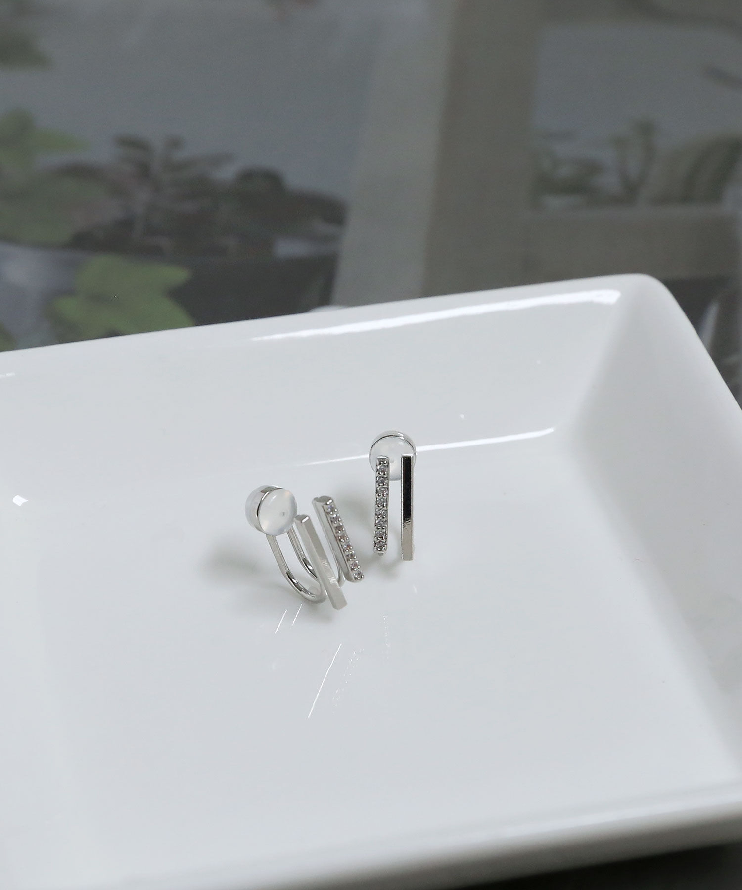 colleca la「ノンホール・2ラインイヤリング」|イヤリング|シルバー