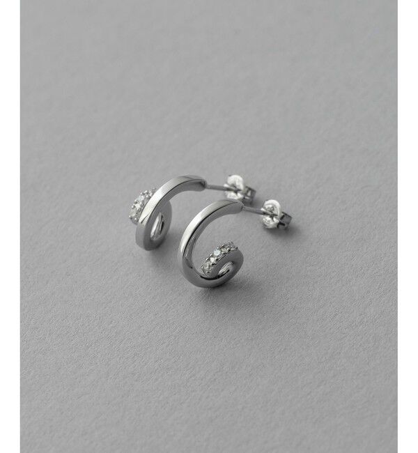 ete「ビジュー ワンストローク ピアス」|ピアス|