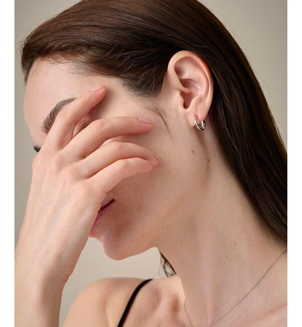 ete「ビジュー ワンストローク ピアス」|ピアス|