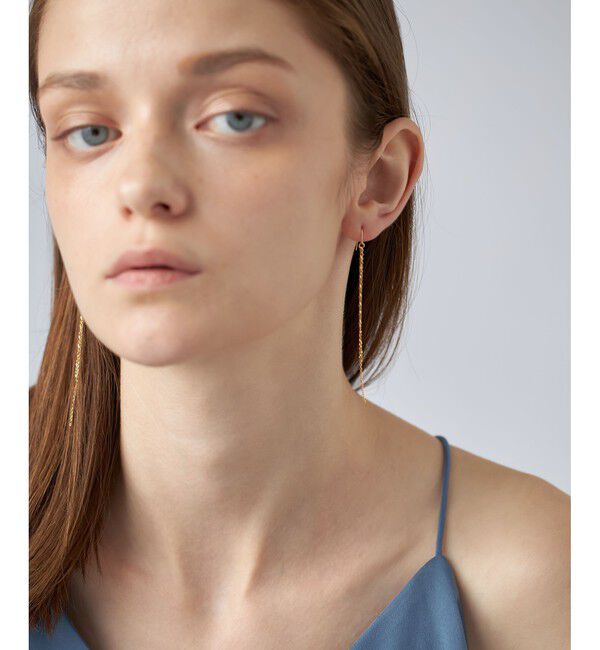 ete「スエッジチェーン コンビ ピアス」|ピアス|