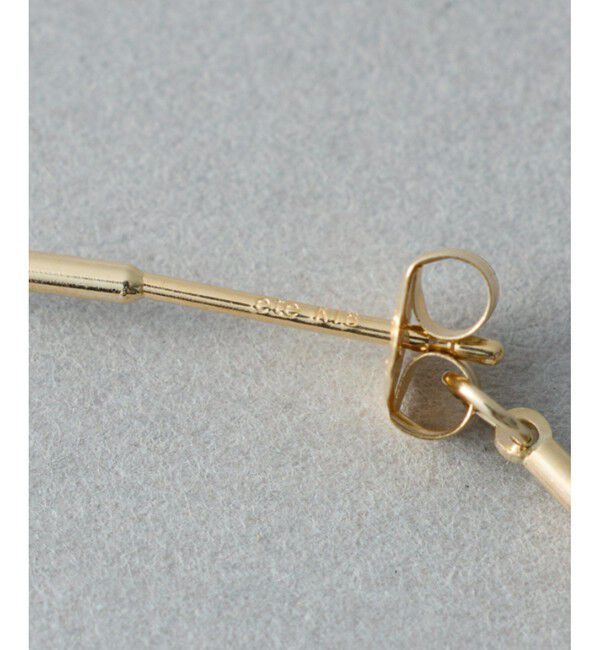 ete「[フロート] K10YG ワイヤー フープピアス ミディアム」|ピアス|