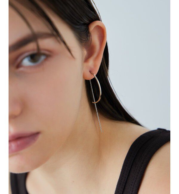 ete「アーチ/チェーン ピアス」|ピアス|