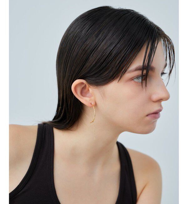 ete「アーチ/チェーン ピアス」|ピアス|