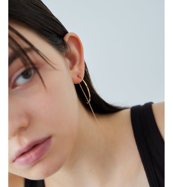 ete「アーチ/チェーン ピアス」|ピアス|